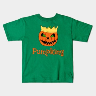 Pumpkin King Jack O Lantern Kids T-Shirt